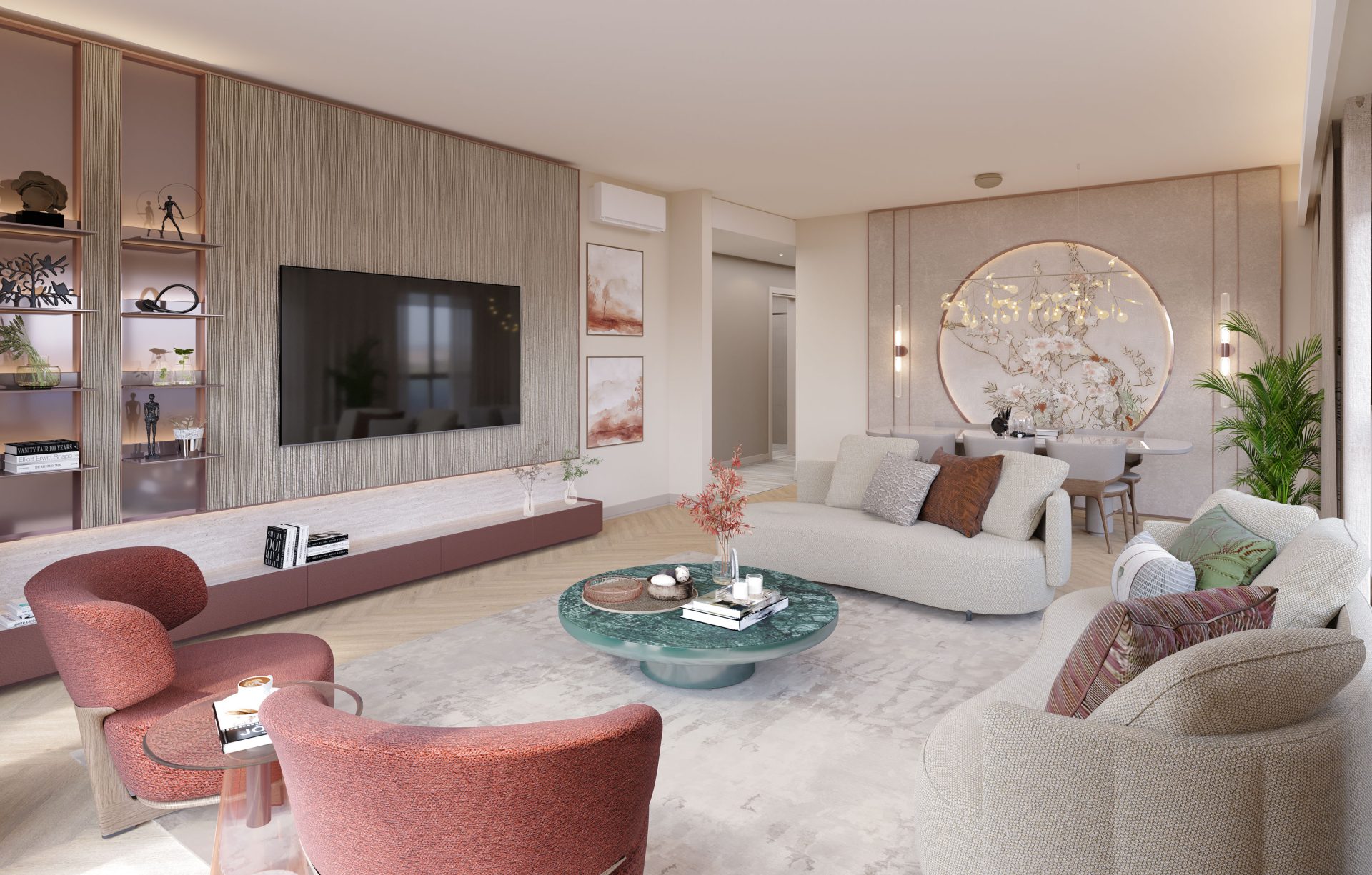 1+1 / 2+1 / 3+1 / 4+1 Flats with Giant Landscape and Large Terrace and Lake View on a 92,000 m² Land