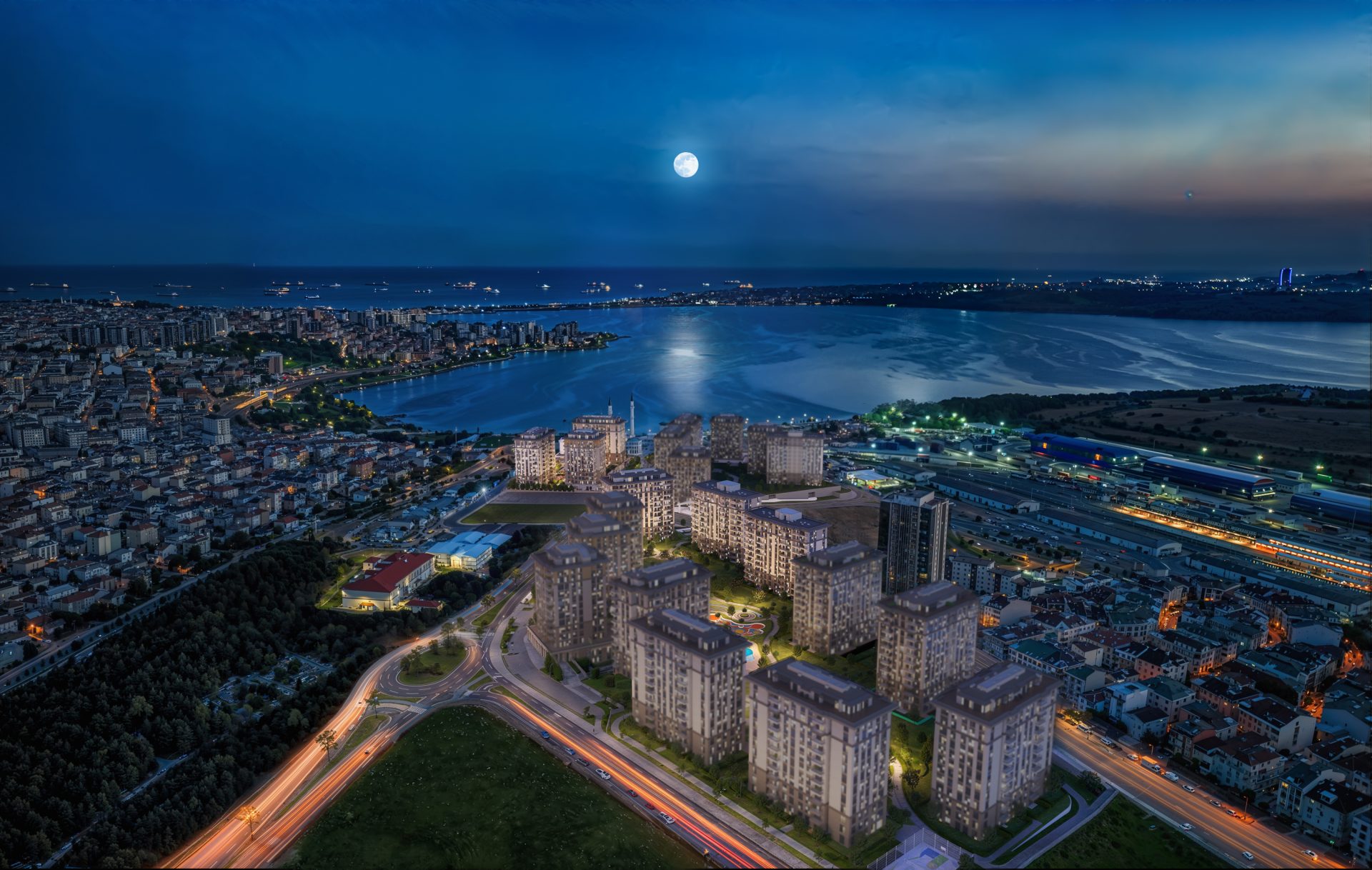 1+1 / 2+1 / 3+1 / 4+1 Flats with Giant Landscape and Large Terrace and Lake View on a 92,000 m² Land