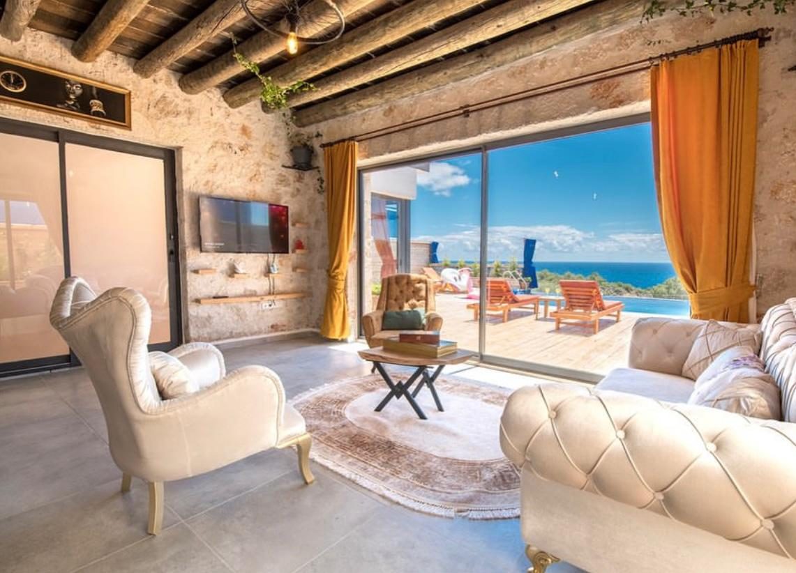 Holiday Villas with Private Pool and Sea View for Rent in Kas Kalkan, Antalya