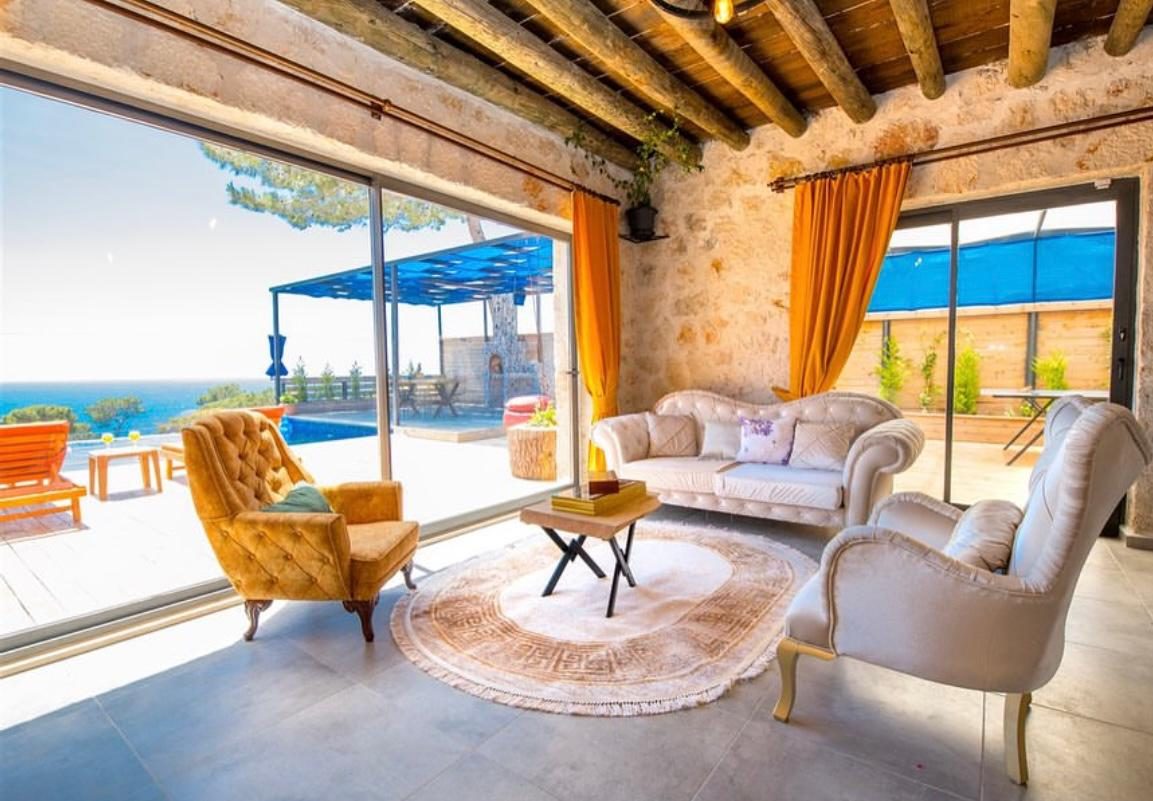 Holiday Villas with Private Pool and Sea View for Rent in Kas Kalkan, Antalya