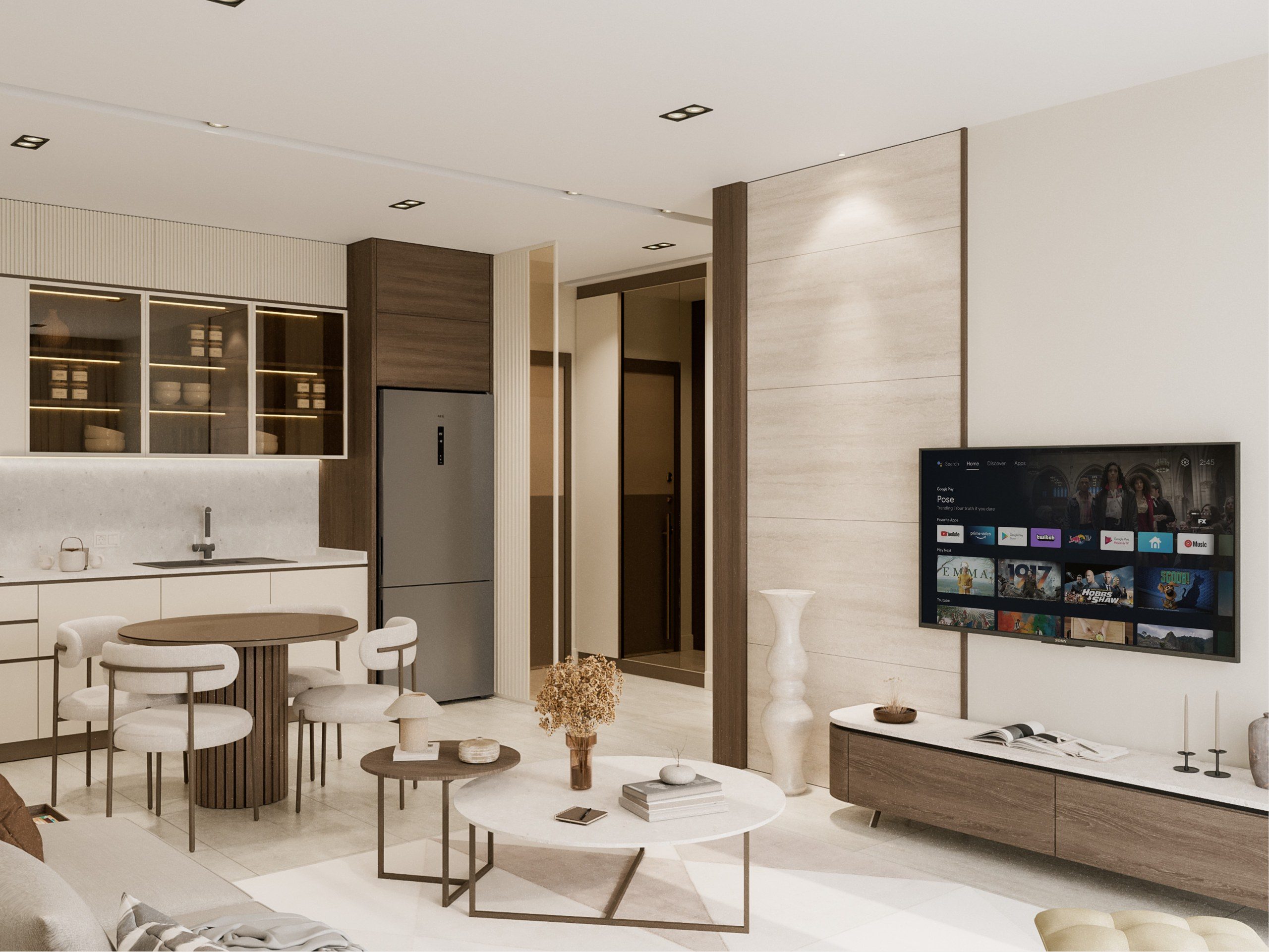 Apartments for sale in a fully featured site within walking distance to the sea in Antalya