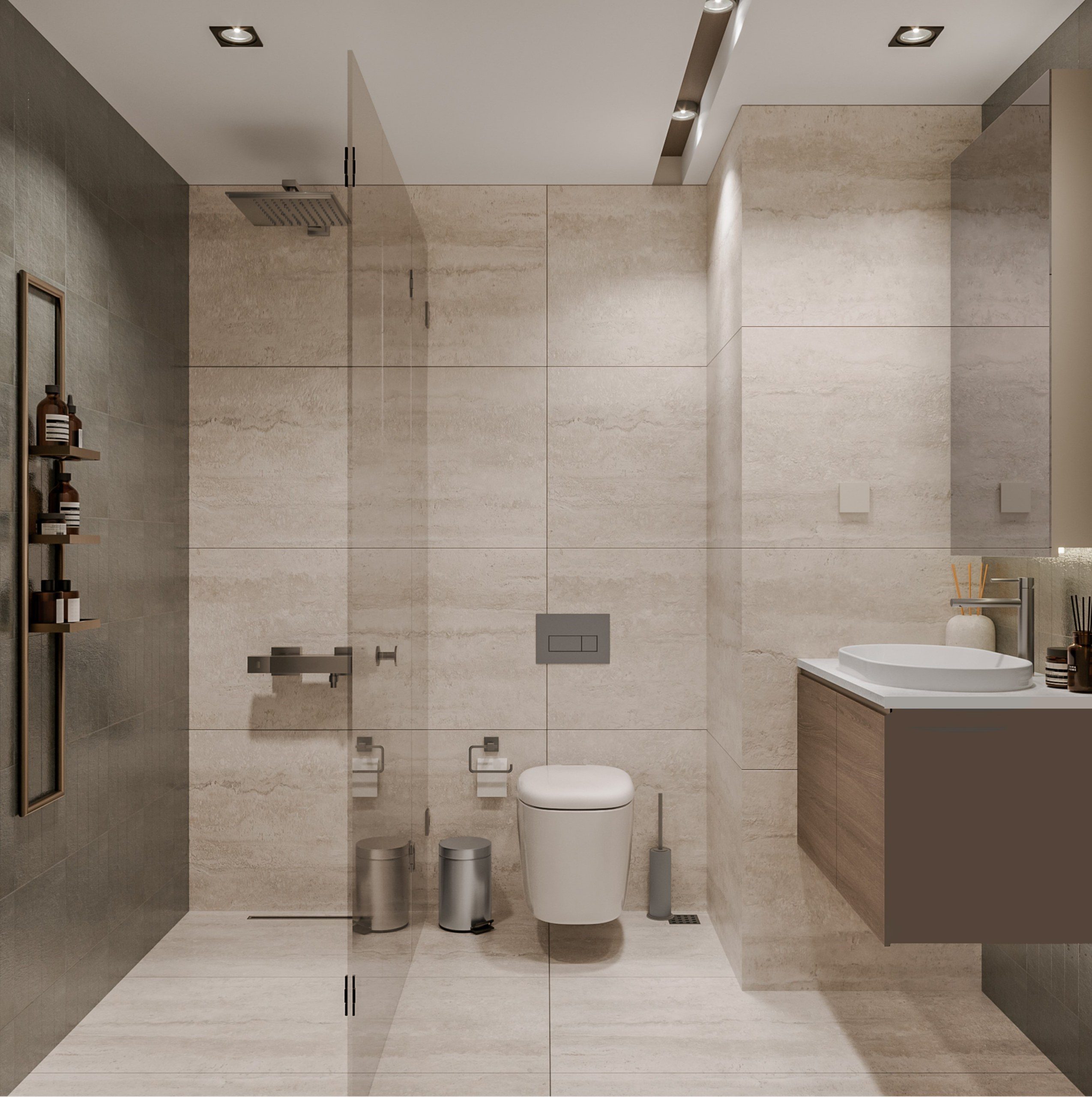 Apartments for sale in a fully featured site within walking distance to the sea in Antalya