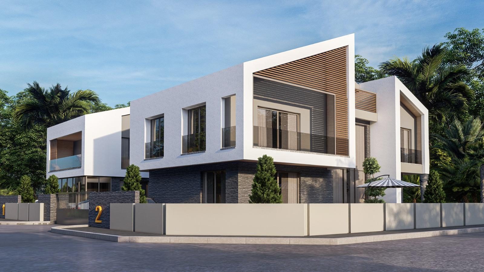 Трехэтажная вилла 5+1 с частным бассейном в Antalya Döşemealtı Yeşilbayır