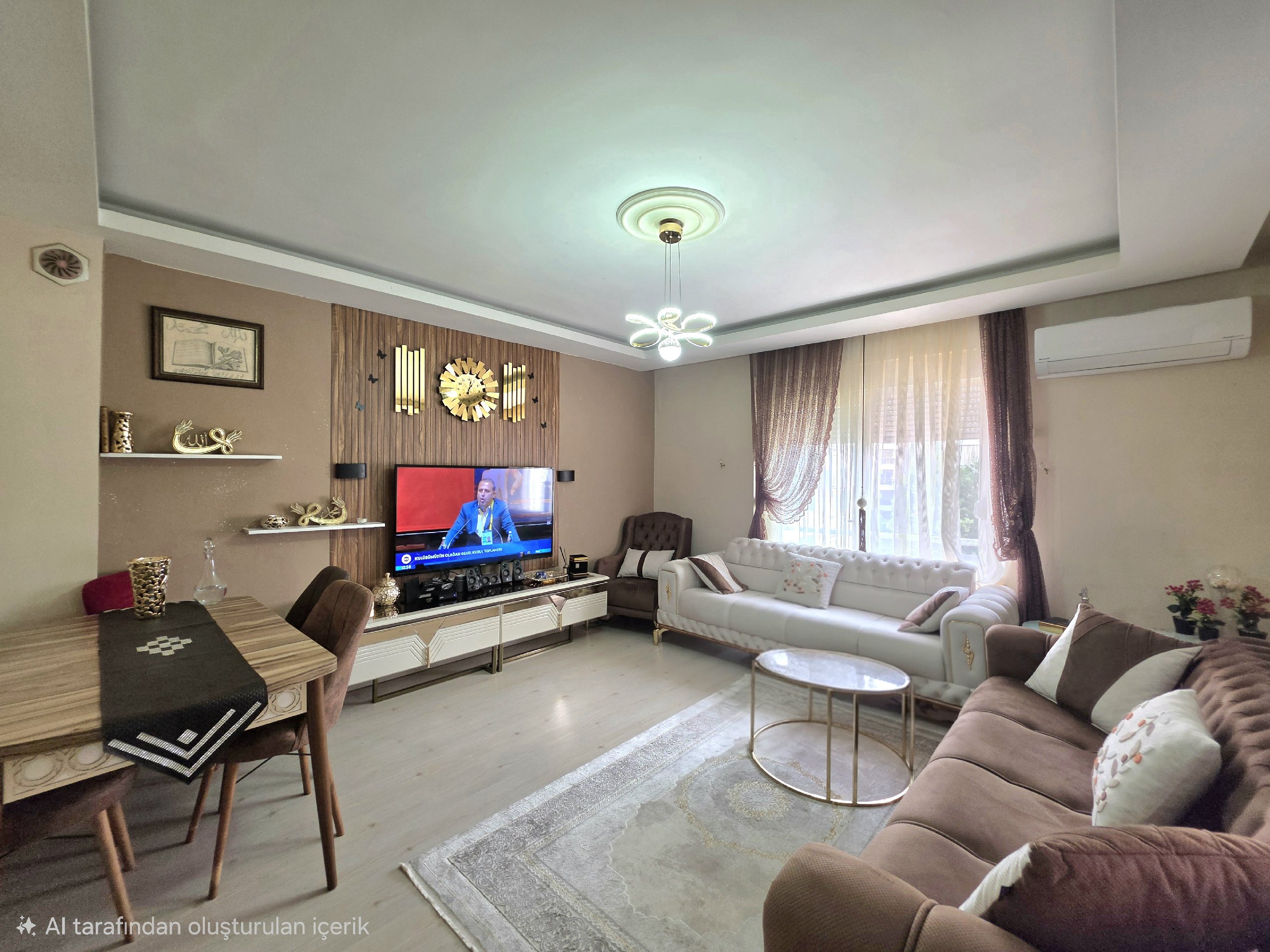 Ground floor 2+1 apartment for sale in a residential complex in Antalya Center