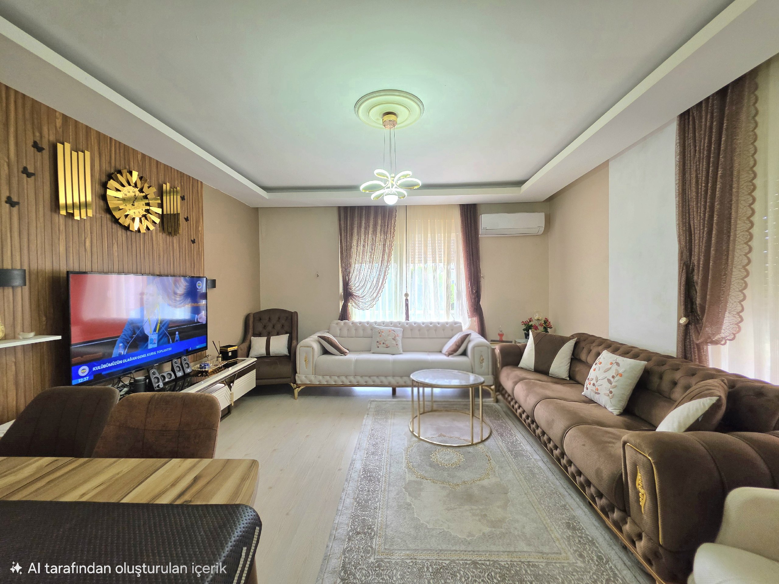 Ground floor 2+1 apartment for sale in a residential complex in Antalya Center