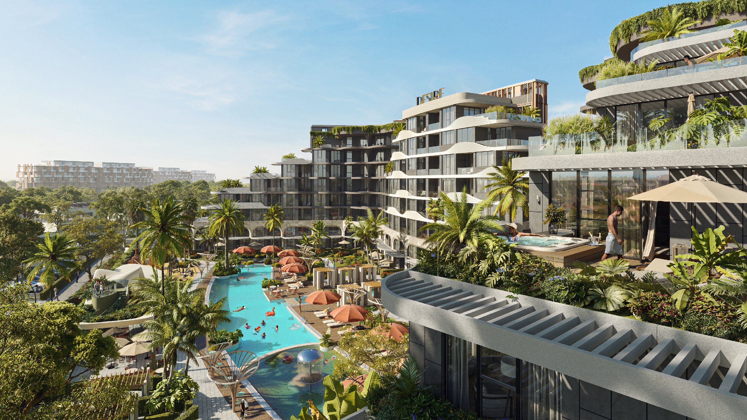 Apartments for sale in the hotel project in Antalya