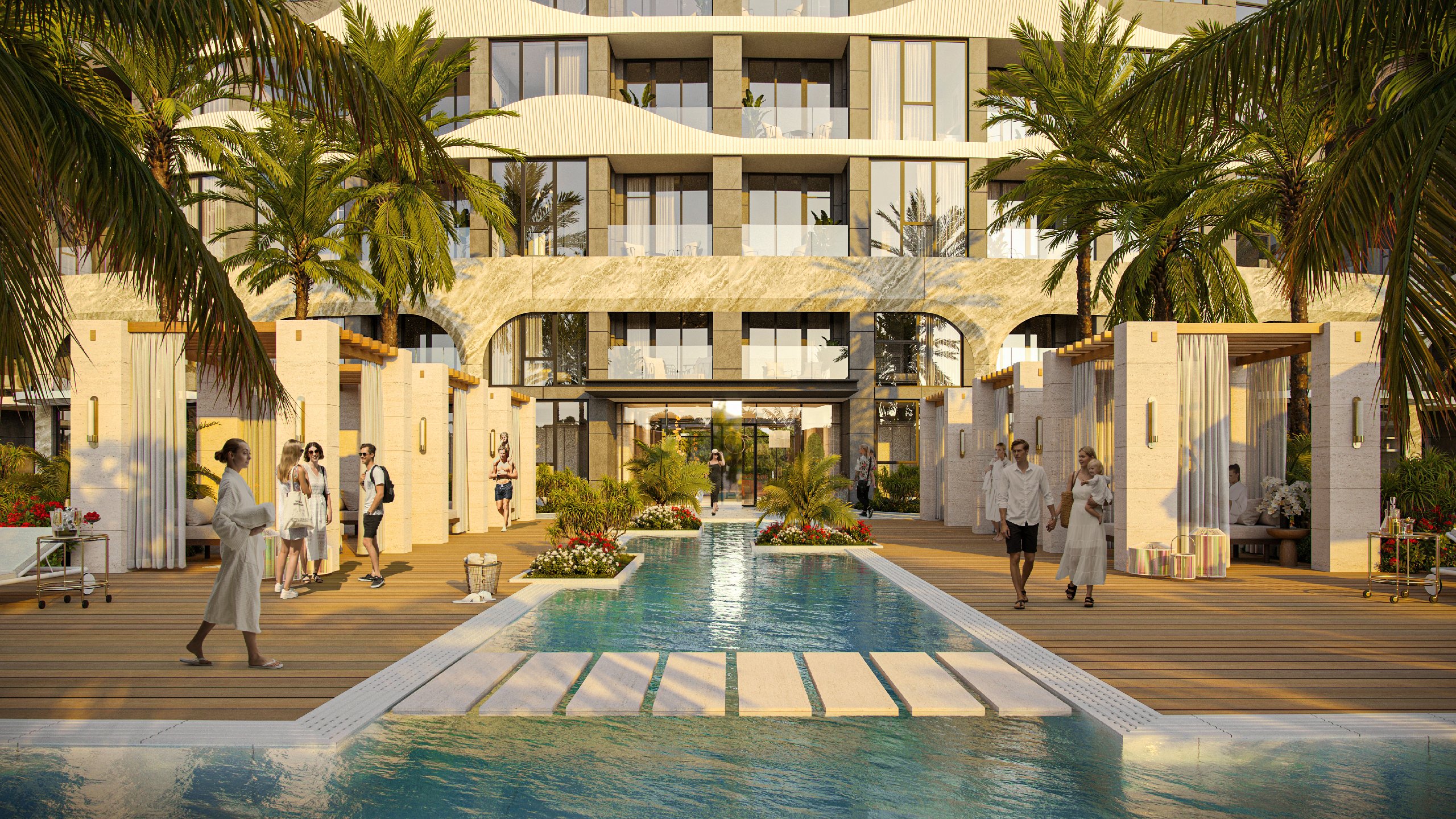 Apartments for sale in the hotel project in Antalya