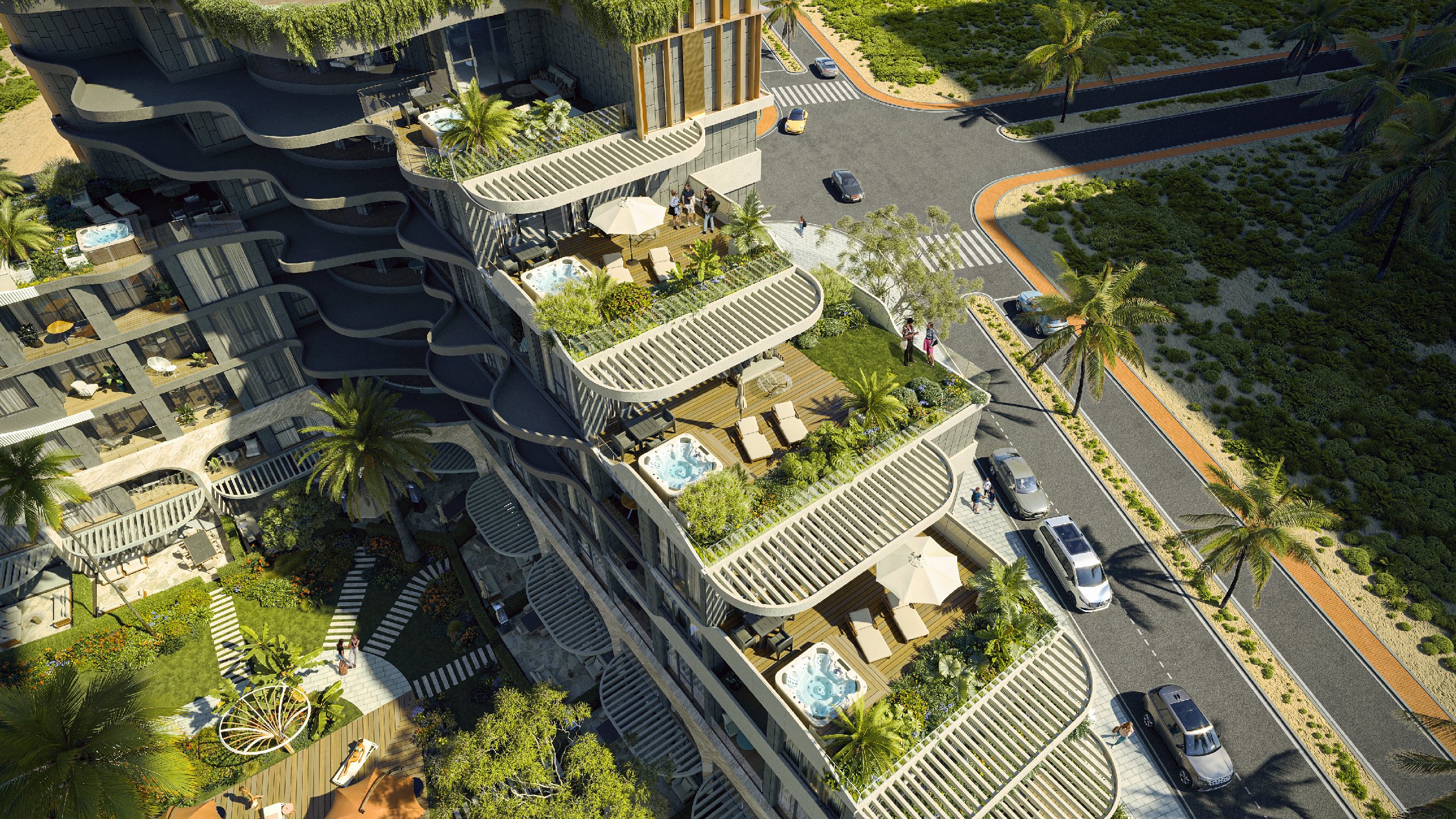 Apartments for sale in the hotel project in Antalya