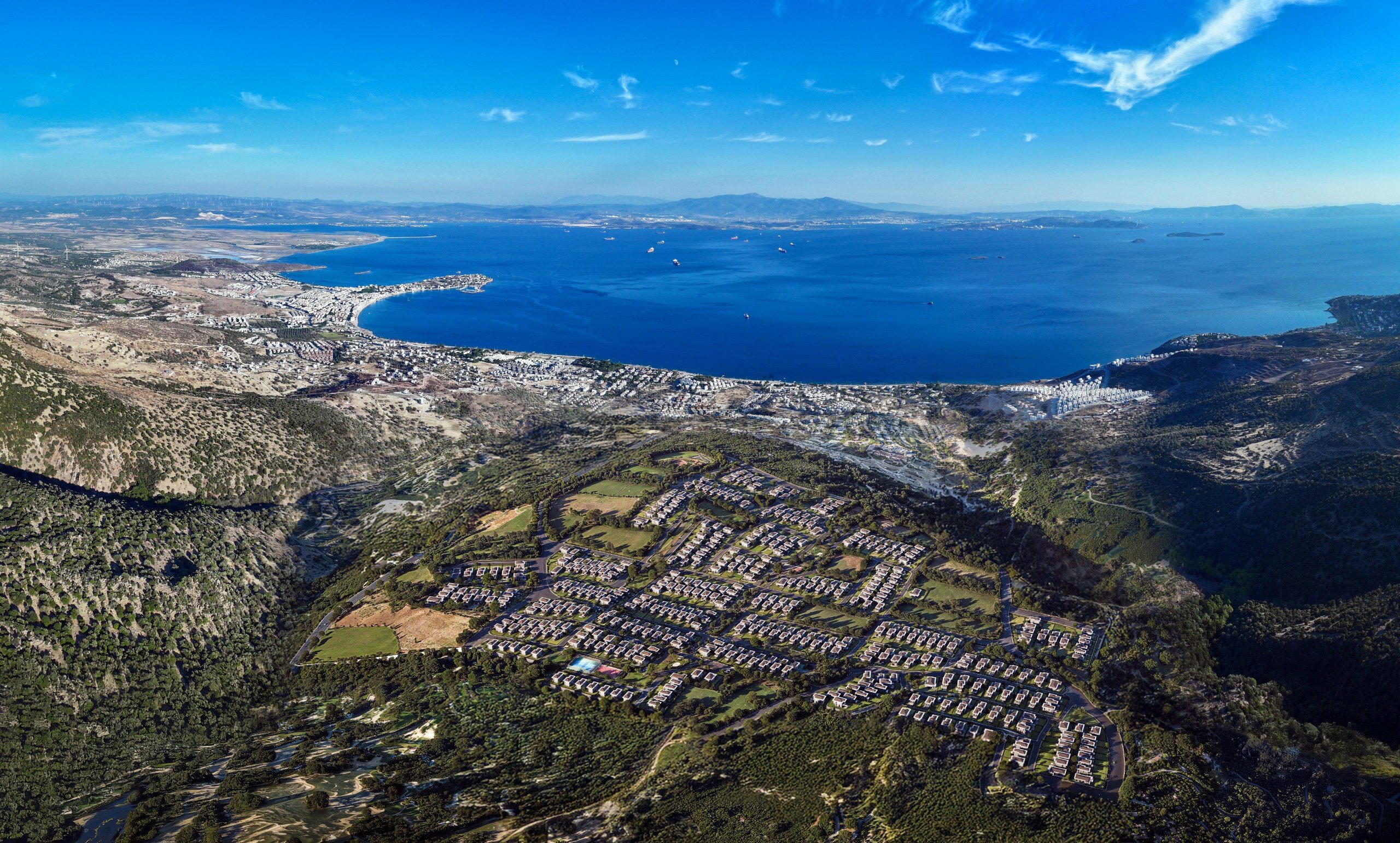 Detached Villa Lands in Ready-to-Build Site in Dikili, Izmir